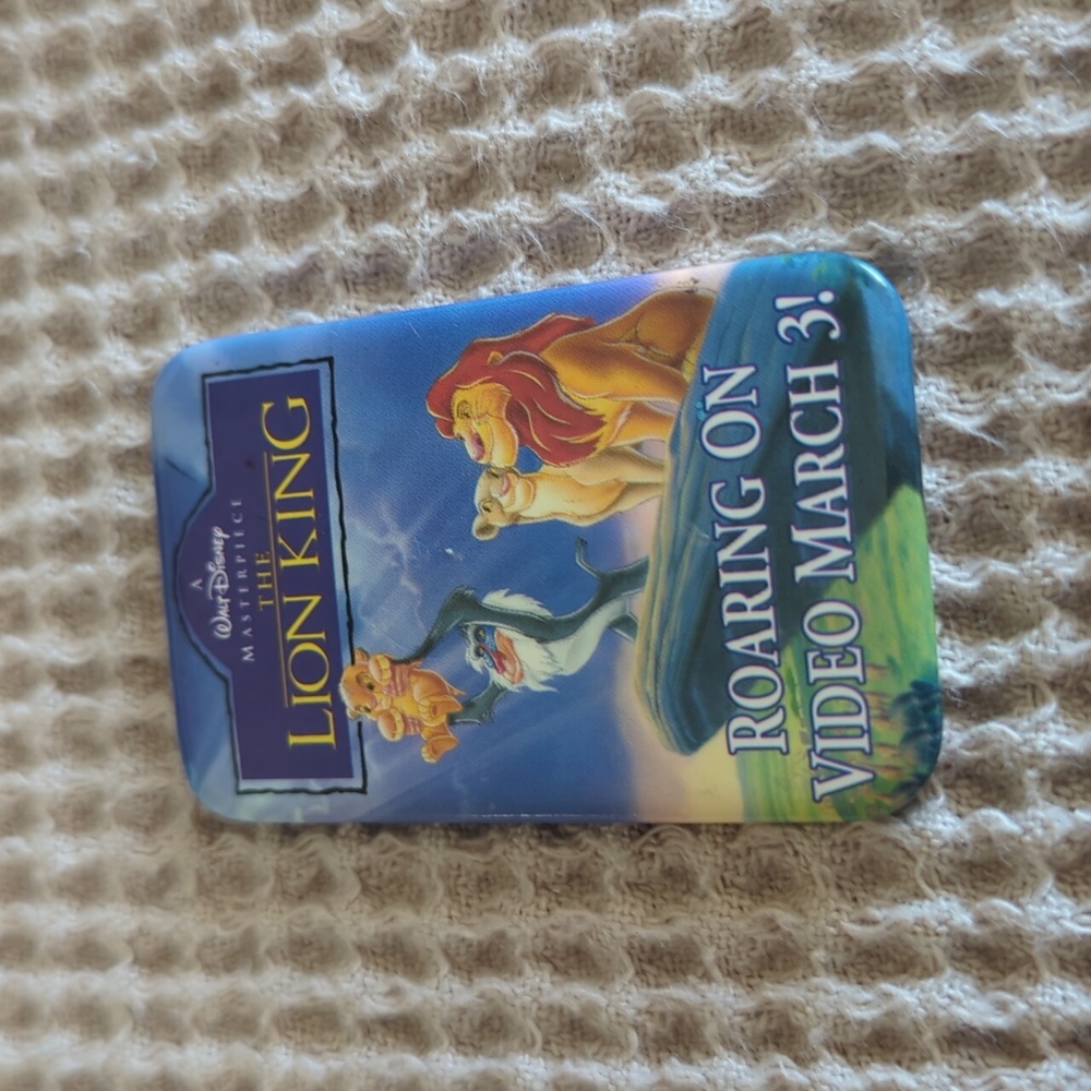 Lion King Disney Movie Promo Pinback